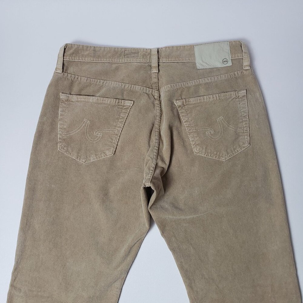 AG Adriano Goldschmied The Graduate Tailored Leg Corduroy Trouser Mens 32x34 Tan - Picture 13 of 16